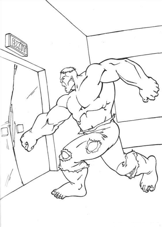 Dibujo para colorear: Hulk (Superhéroes) #79024 - Dibujos para Colorear e Imprimir Gratis