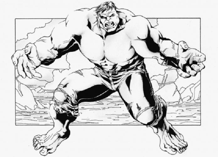 Dibujo para colorear: Hulk (Superhéroes) #79025 - Dibujos para Colorear e Imprimir Gratis