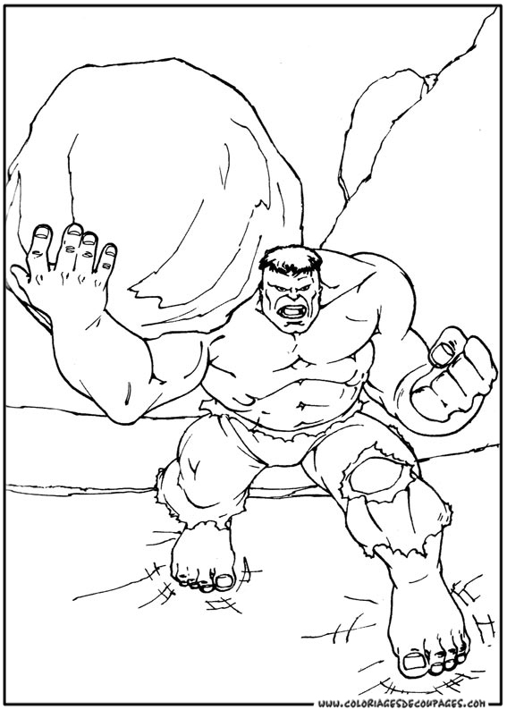 Dibujo para colorear: Hulk (Superhéroes) #79033 - Dibujos para Colorear e Imprimir Gratis