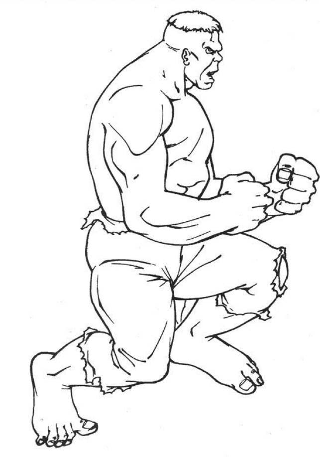 Dibujo para colorear: Hulk (Superhéroes) #79043 - Dibujos para Colorear e Imprimir Gratis