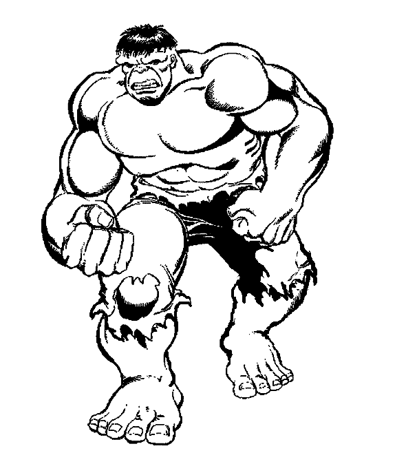 Dibujo para colorear: Hulk (Superhéroes) #79067 - Dibujos para Colorear e Imprimir Gratis