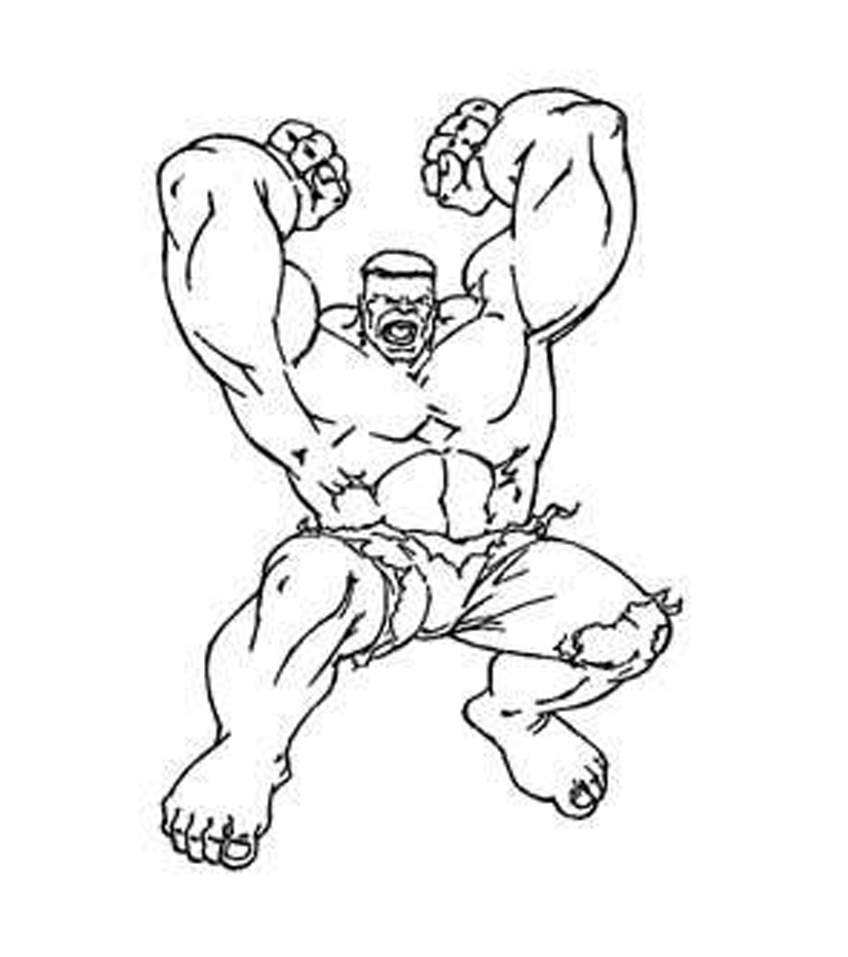 Dibujo para colorear: Hulk (Superhéroes) #79072 - Dibujos para Colorear e Imprimir Gratis