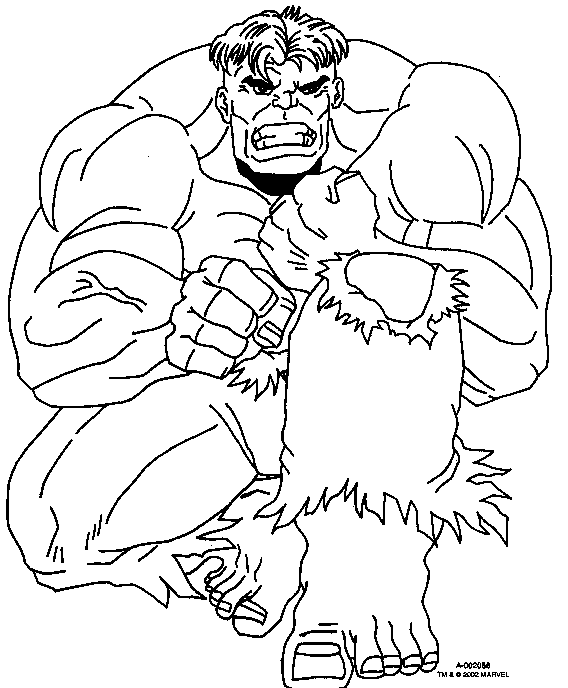 Dibujo para colorear: Hulk (Superhéroes) #79074 - Dibujos para Colorear e Imprimir Gratis