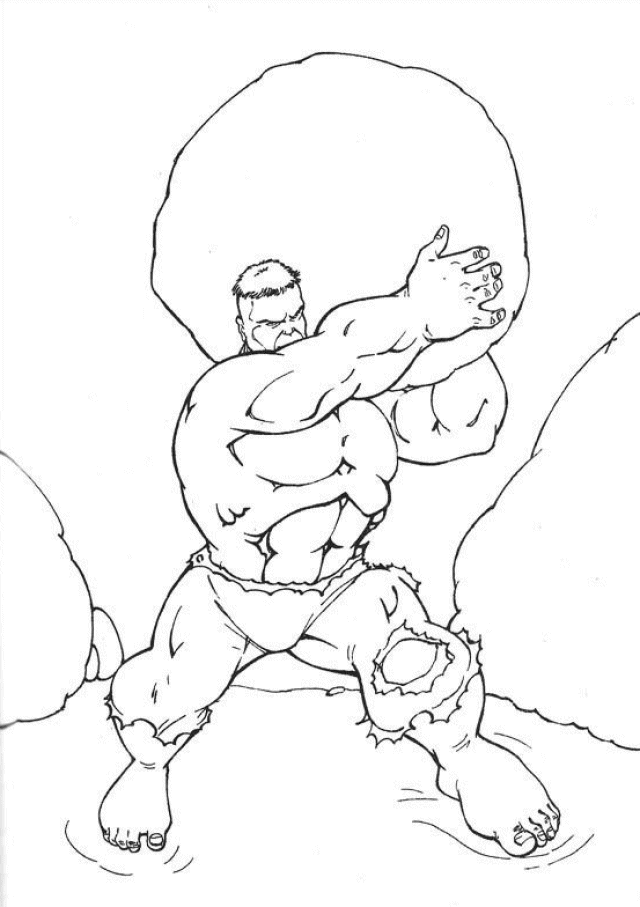 Dibujo para colorear: Hulk (Superhéroes) #79076 - Dibujos para Colorear e Imprimir Gratis