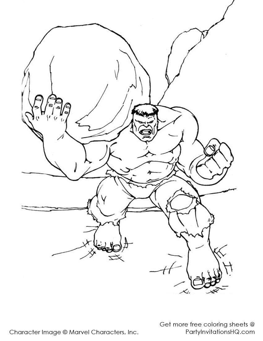Dibujo para colorear: Hulk (Superhéroes) #79077 - Dibujos para Colorear e Imprimir Gratis
