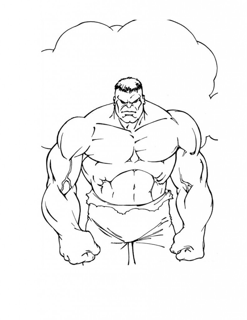 Dibujo para colorear: Hulk (Superhéroes) #79079 - Dibujos para Colorear e Imprimir Gratis