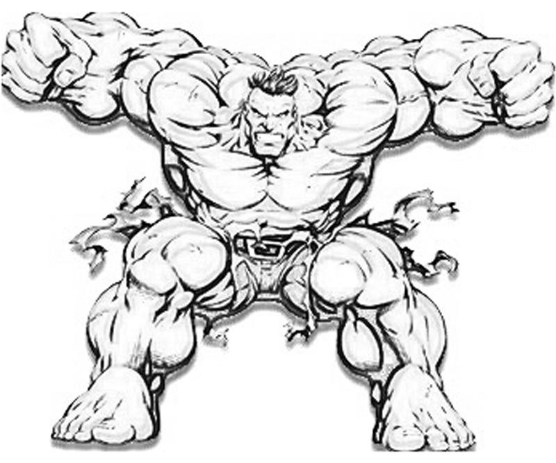 Dibujo para colorear: Hulk (Superhéroes) #79084 - Dibujos para Colorear e Imprimir Gratis