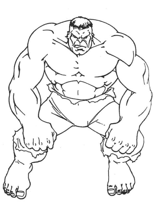 Dibujo para colorear: Hulk (Superhéroes) #79091 - Dibujos para Colorear e Imprimir Gratis