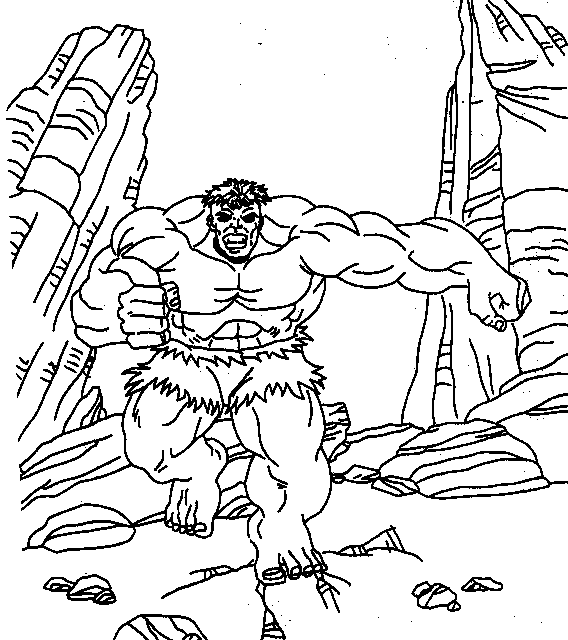 Dibujo para colorear: Hulk (Superhéroes) #79102 - Dibujos para Colorear e Imprimir Gratis
