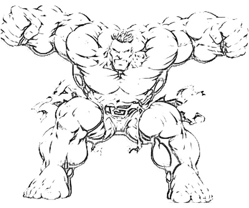 Dibujo para colorear: Hulk (Superhéroes) #79122 - Dibujos para Colorear e Imprimir Gratis