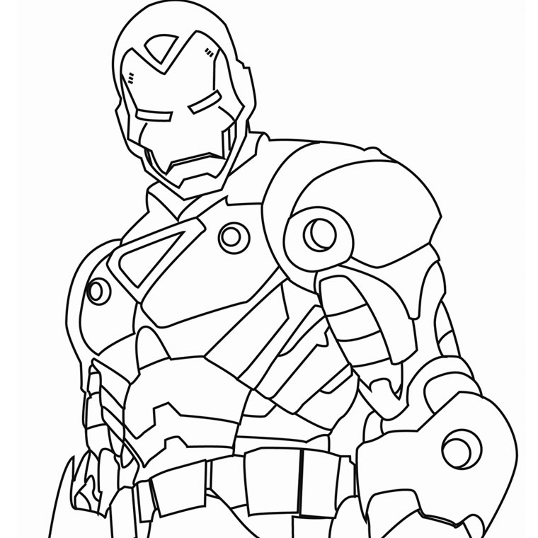 Dibujo para colorear: Iron Man (Superhéroes) #80526 - Dibujos para Colorear e Imprimir Gratis