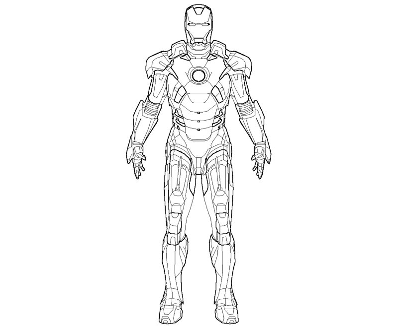 Dibujo para colorear: Iron Man (Superhéroes) #80529 - Dibujos para Colorear e Imprimir Gratis