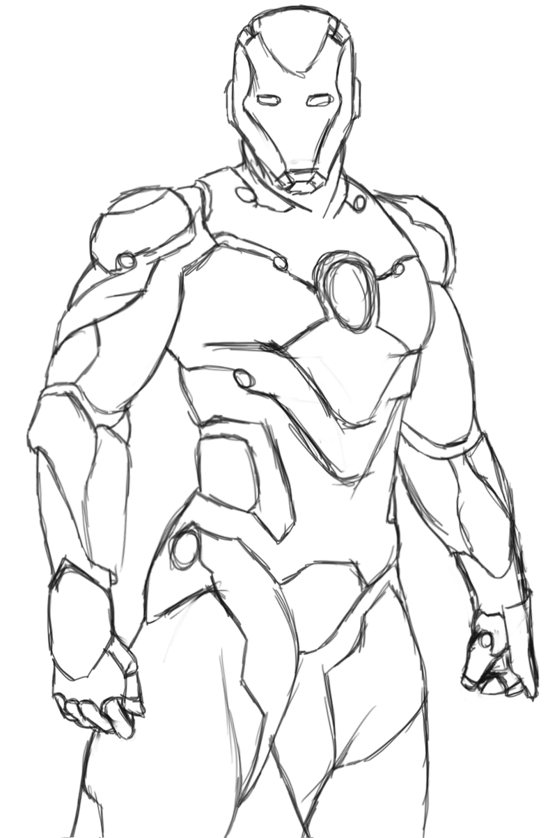 Dibujo para colorear: Iron Man (Superhéroes) #80548 - Dibujos para Colorear e Imprimir Gratis