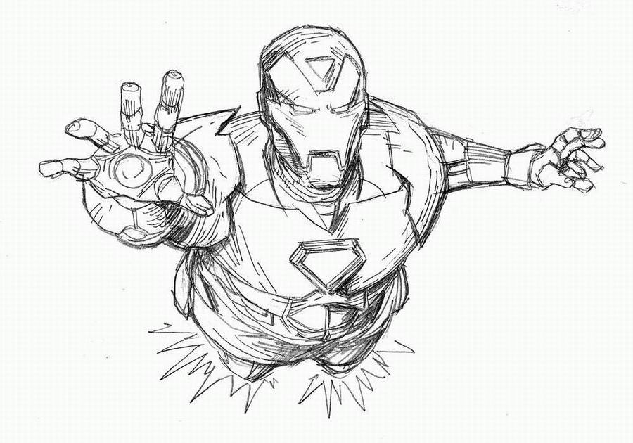 Dibujo para colorear: Iron Man (Superhéroes) #80562 - Dibujos para Colorear e Imprimir Gratis