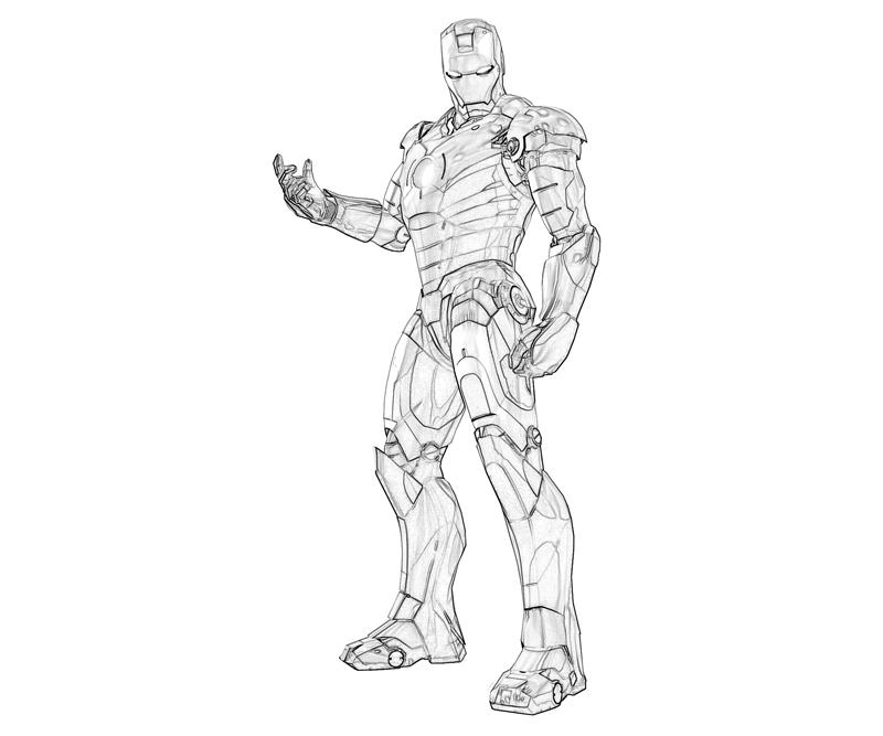 Dibujo para colorear: Iron Man (Superhéroes) #80563 - Dibujos para Colorear e Imprimir Gratis