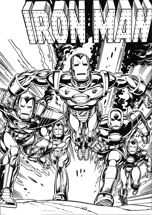 Dibujo para colorear: Iron Man (Superhéroes) #80573 - Dibujos para Colorear e Imprimir Gratis