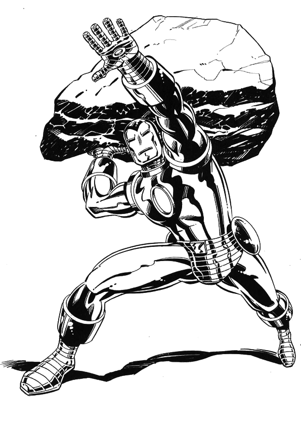 Dibujo para colorear: Iron Man (Superhéroes) #80582 - Dibujos para Colorear e Imprimir Gratis