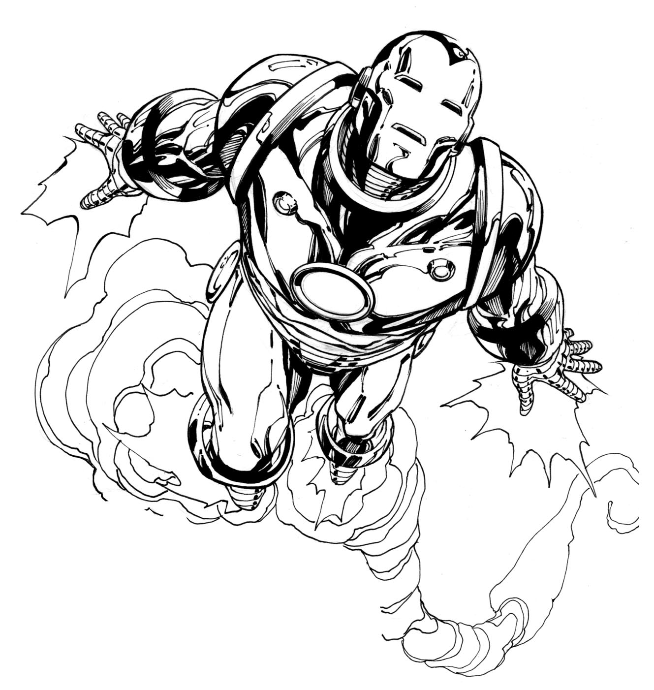 Dibujo para colorear: Iron Man (Superhéroes) #80584 - Dibujos para Colorear e Imprimir Gratis