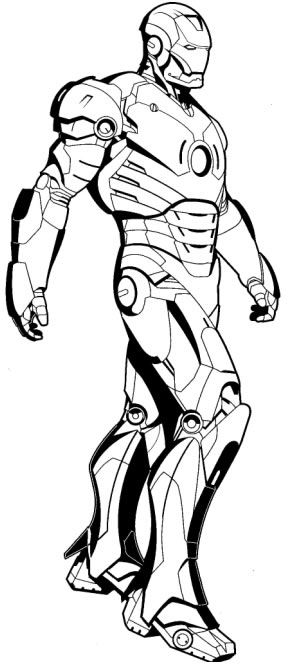 Dibujo para colorear: Iron Man (Superhéroes) #80608 - Dibujos para Colorear e Imprimir Gratis