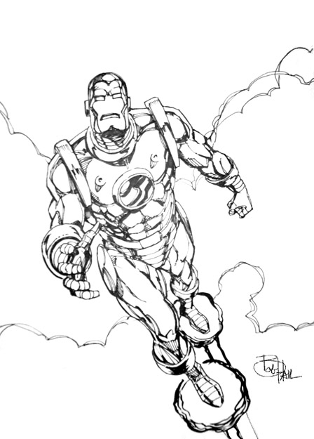 Dibujo para colorear: Iron Man (Superhéroes) #80615 - Dibujos para Colorear e Imprimir Gratis