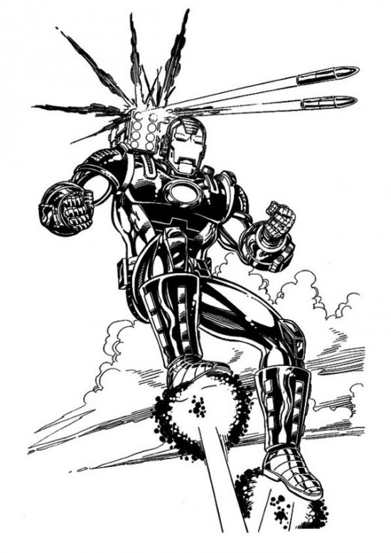 Dibujo para colorear: Iron Man (Superhéroes) #80635 - Dibujos para Colorear e Imprimir Gratis