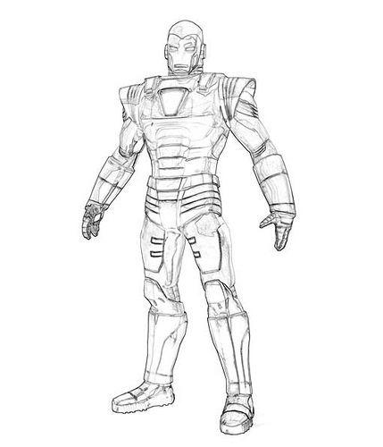 Dibujo para colorear: Iron Man (Superhéroes) #80656 - Dibujos para Colorear e Imprimir Gratis