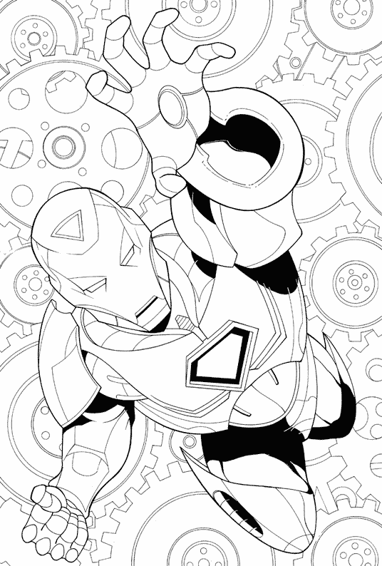 Dibujo para colorear: Iron Man (Superhéroes) #80662 - Dibujos para Colorear e Imprimir Gratis