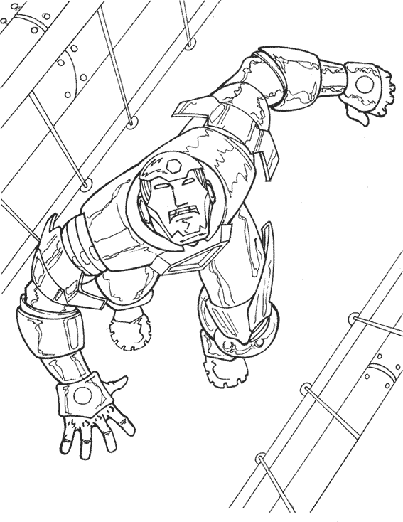 Dibujo para colorear: Iron Man (Superhéroes) #80665 - Dibujos para Colorear e Imprimir Gratis