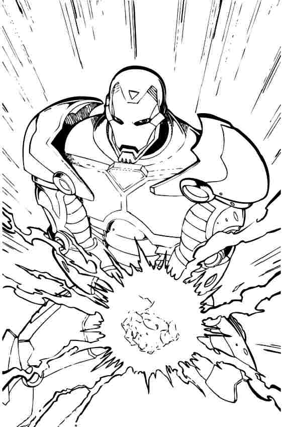 Dibujo para colorear: Iron Man (Superhéroes) #80687 - Dibujos para Colorear e Imprimir Gratis