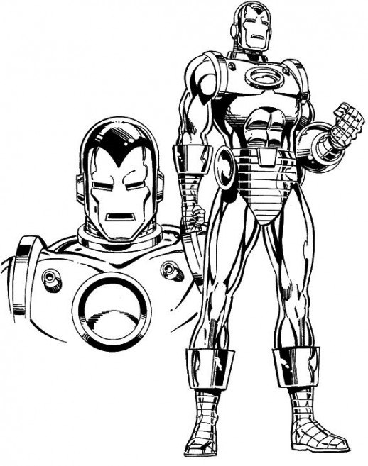Dibujo para colorear: Iron Man (Superhéroes) #80703 - Dibujos para Colorear e Imprimir Gratis