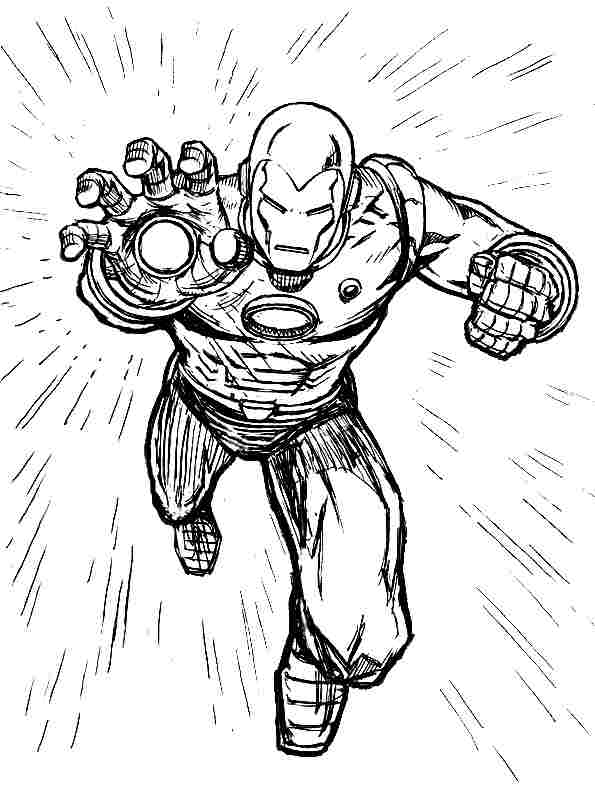 Dibujo para colorear: Iron Man (Superhéroes) #80710 - Dibujos para Colorear e Imprimir Gratis