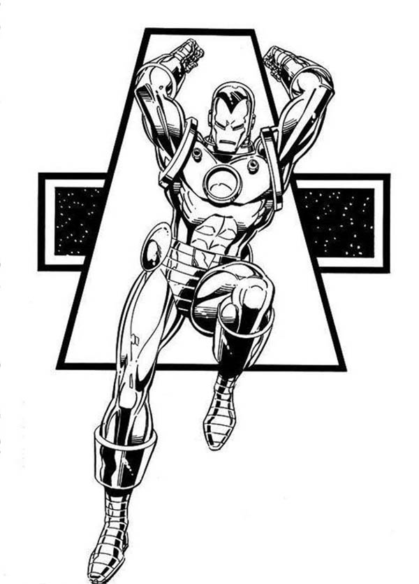 Dibujo para colorear: Iron Man (Superhéroes) #80714 - Dibujos para Colorear e Imprimir Gratis