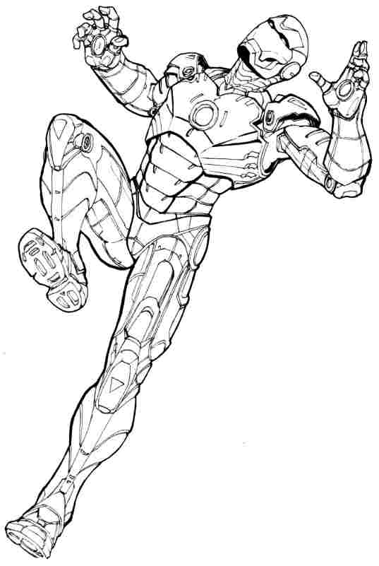 Dibujo para colorear: Iron Man (Superhéroes) #80717 - Dibujos para Colorear e Imprimir Gratis