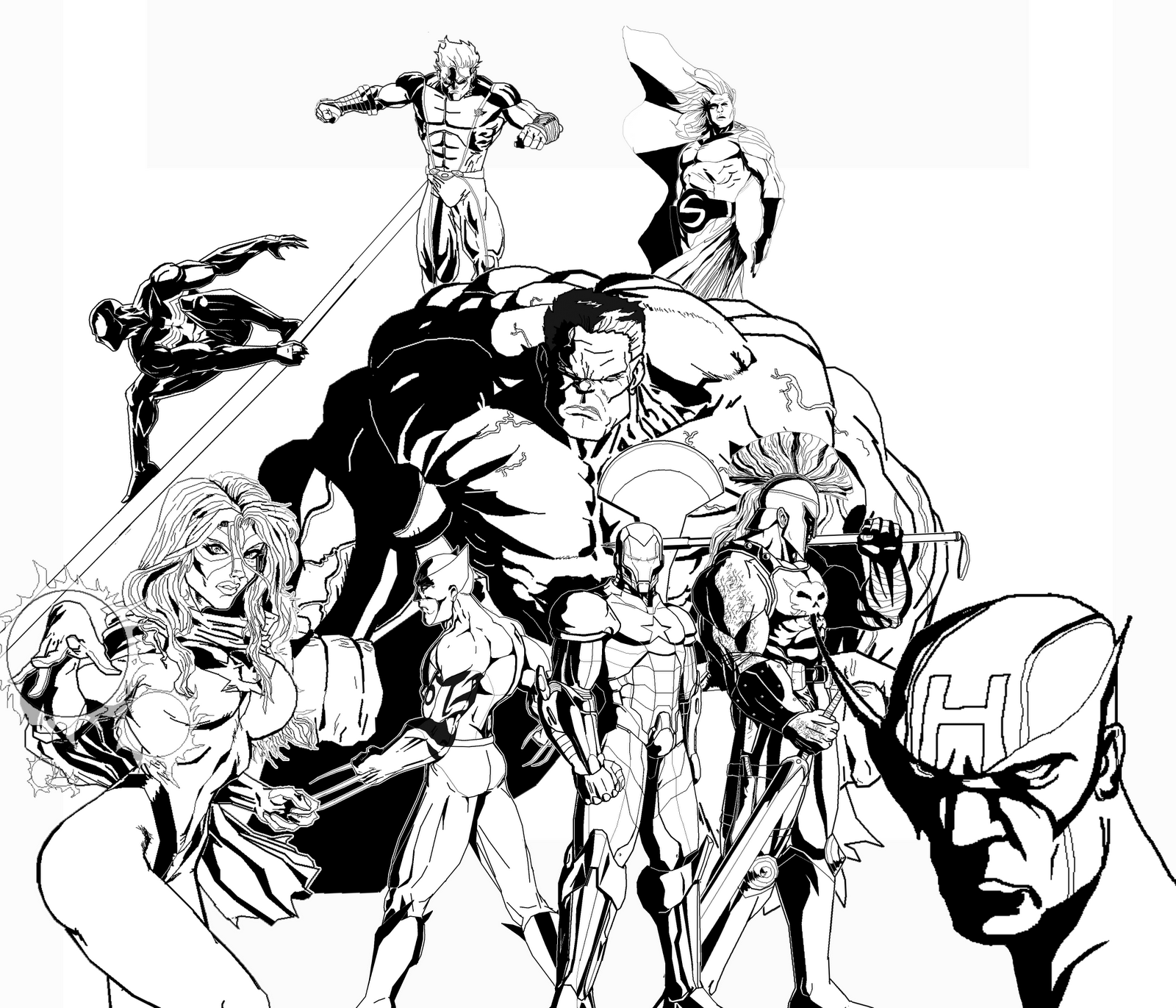 Dibujo para colorear: Marvel Super Heroes (Superhéroes) #79753 - Dibujos para Colorear e Imprimir Gratis
