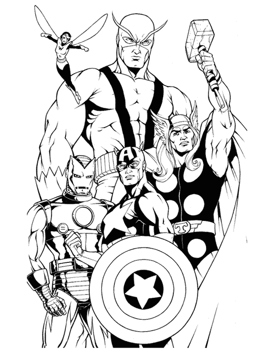 Dibujo para colorear: Marvel Super Heroes (Superhéroes) #79755 - Dibujos para Colorear e Imprimir Gratis
