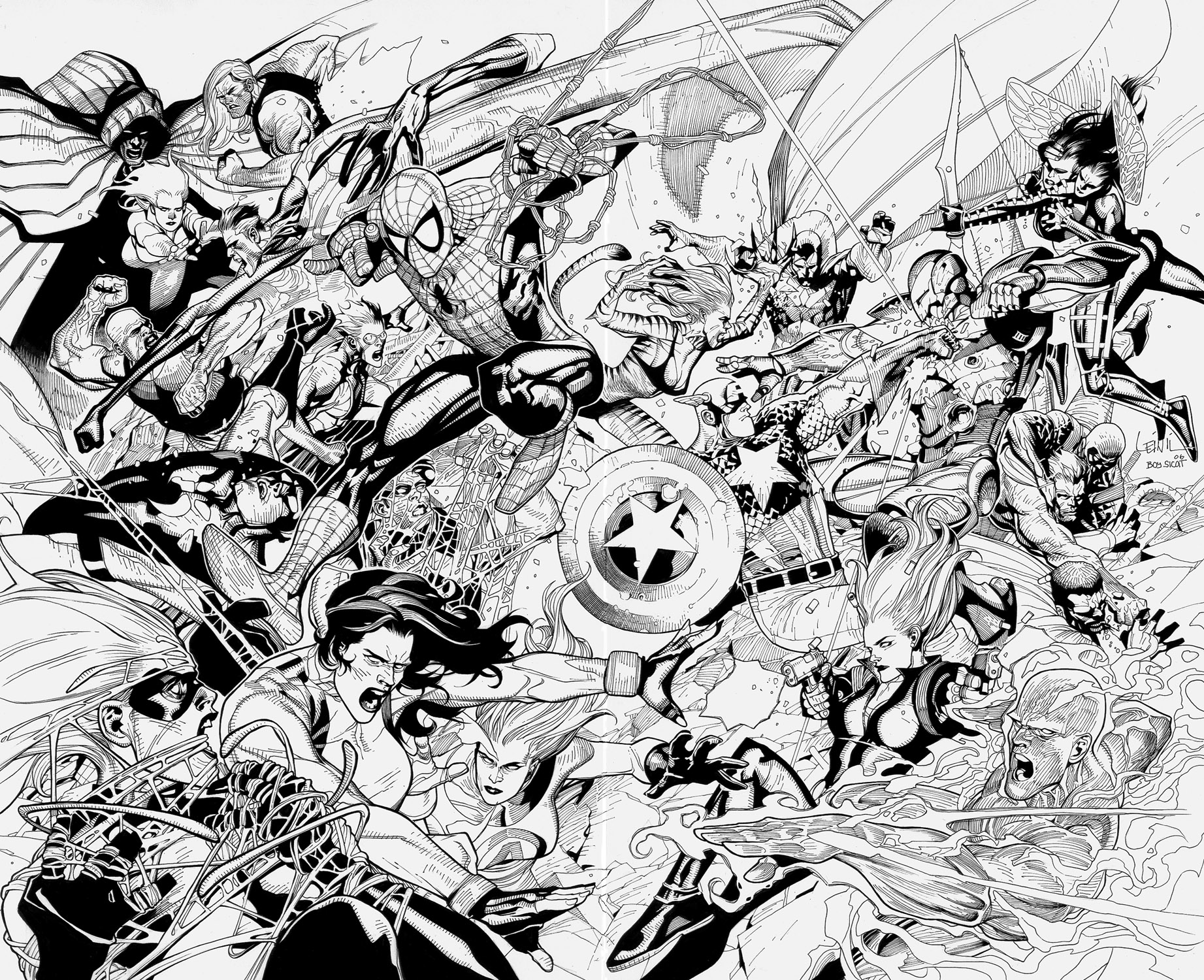 Dibujo para colorear: Marvel Super Heroes (Superhéroes) #79874 - Dibujos para Colorear e Imprimir Gratis