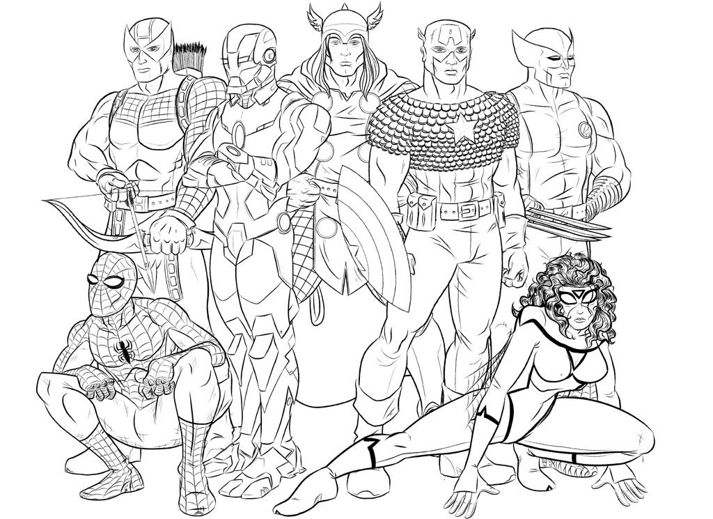 Dibujos de Marvel Super Heroes #80078 (Superhéroes) para colorear – Páginas  imprimibles gratis