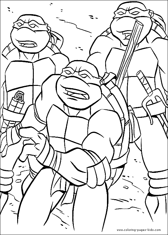 Dibujo para colorear: Ninja Turtles (Superhéroes) #75360 - Dibujos para Colorear e Imprimir Gratis