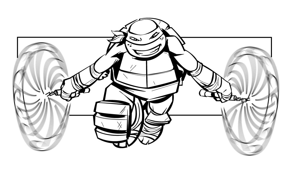 Dibujo para colorear: Ninja Turtles (Superhéroes) #75368 - Dibujos para Colorear e Imprimir Gratis