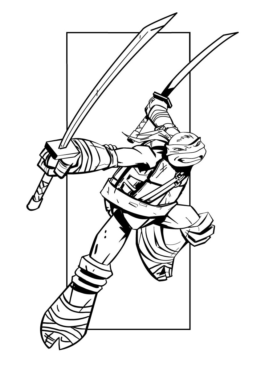 Dibujo para colorear: Ninja Turtles (Superhéroes) #75369 - Dibujos para Colorear e Imprimir Gratis