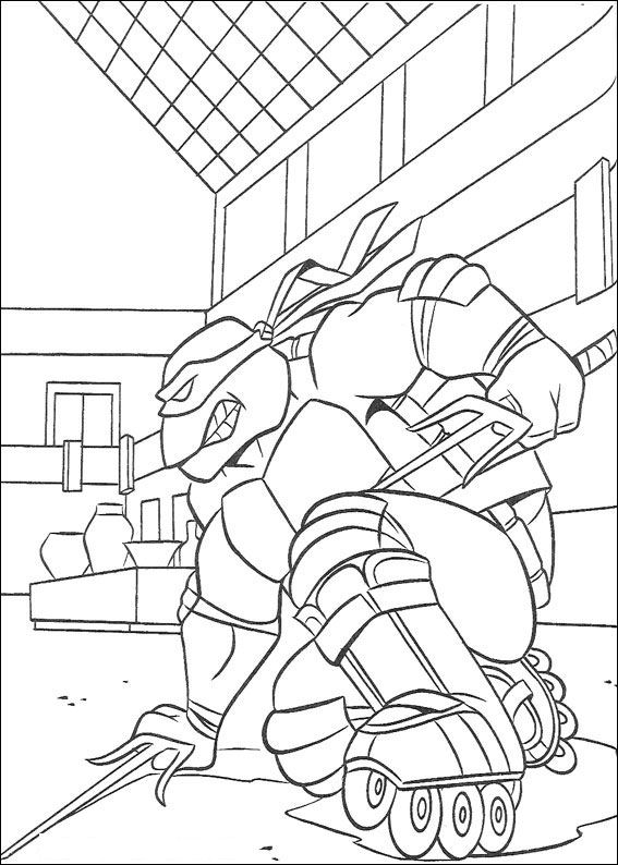 Dibujo para colorear: Ninja Turtles (Superhéroes) #75375 - Dibujos para Colorear e Imprimir Gratis