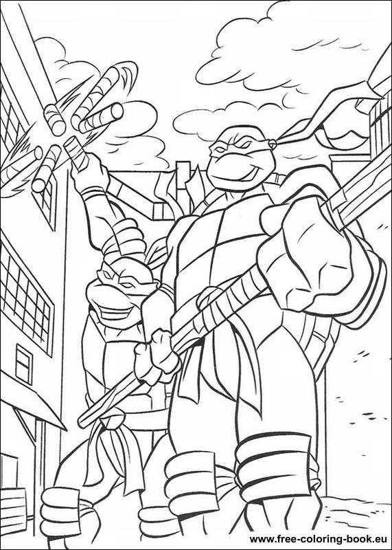 Dibujo para colorear: Ninja Turtles (Superhéroes) #75376 - Dibujos para Colorear e Imprimir Gratis