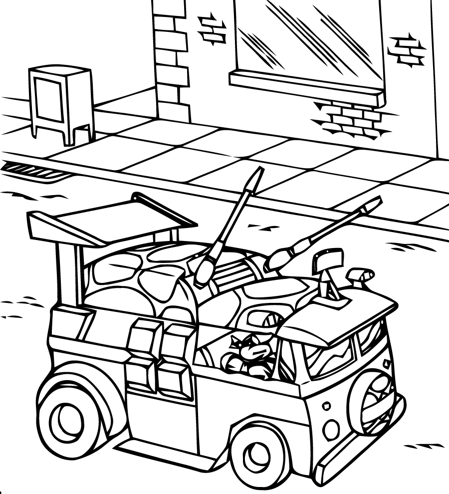 Dibujo para colorear: Ninja Turtles (Superhéroes) #75391 - Dibujos para Colorear e Imprimir Gratis