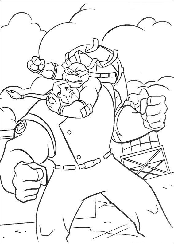 Dibujo para colorear: Ninja Turtles (Superhéroes) #75392 - Dibujos para Colorear e Imprimir Gratis