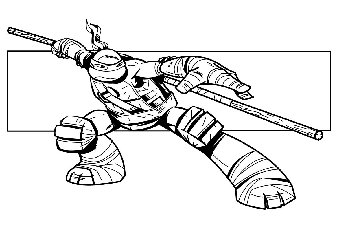 Dibujo para colorear: Ninja Turtles (Superhéroes) #75393 - Dibujos para Colorear e Imprimir Gratis