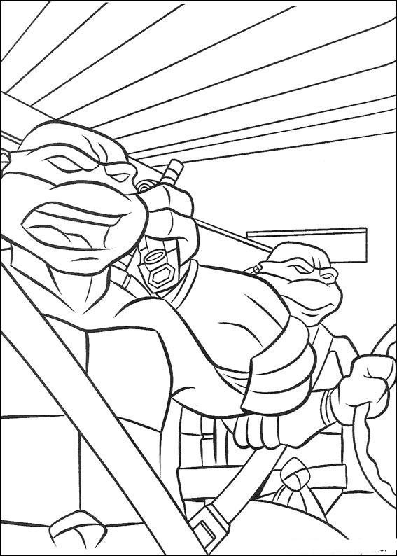 Dibujo para colorear: Ninja Turtles (Superhéroes) #75398 - Dibujos para Colorear e Imprimir Gratis