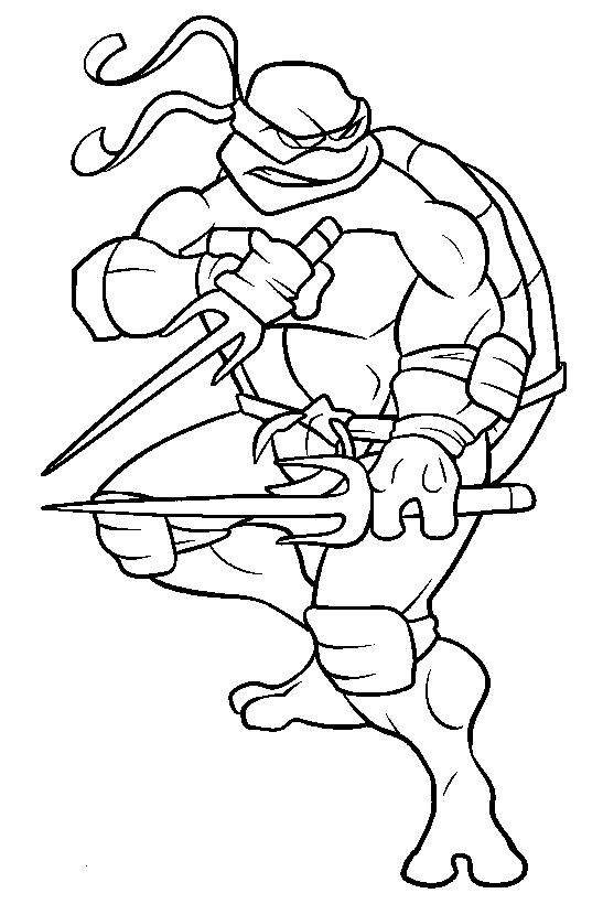 Dibujo para colorear: Ninja Turtles (Superhéroes) #75412 - Dibujos para Colorear e Imprimir Gratis