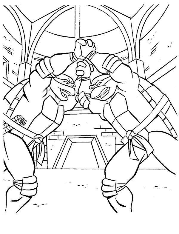 Dibujo para colorear: Ninja Turtles (Superhéroes) #75421 - Dibujos para Colorear e Imprimir Gratis