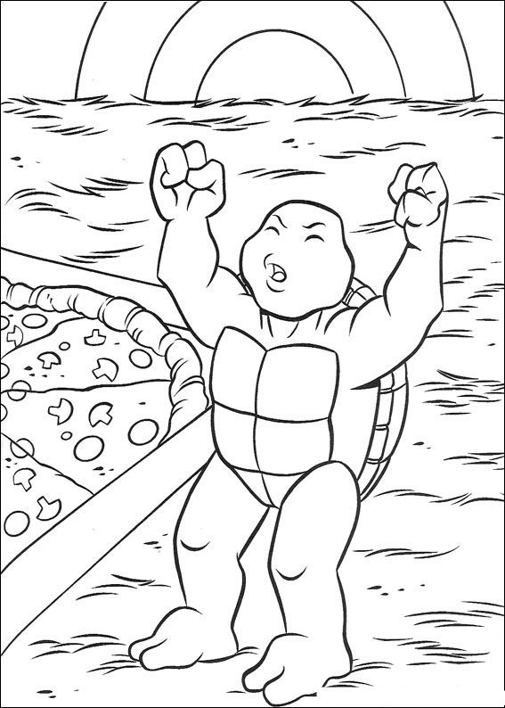 Dibujo para colorear: Ninja Turtles (Superhéroes) #75430 - Dibujos para Colorear e Imprimir Gratis