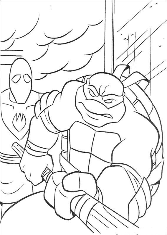 Dibujo para colorear: Ninja Turtles (Superhéroes) #75431 - Dibujos para Colorear e Imprimir Gratis